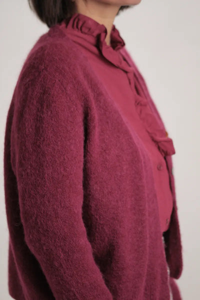 Gilet Alpaga bordeaux