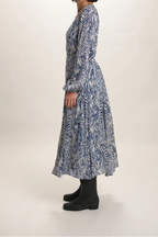 Robe longue Savane Bleu