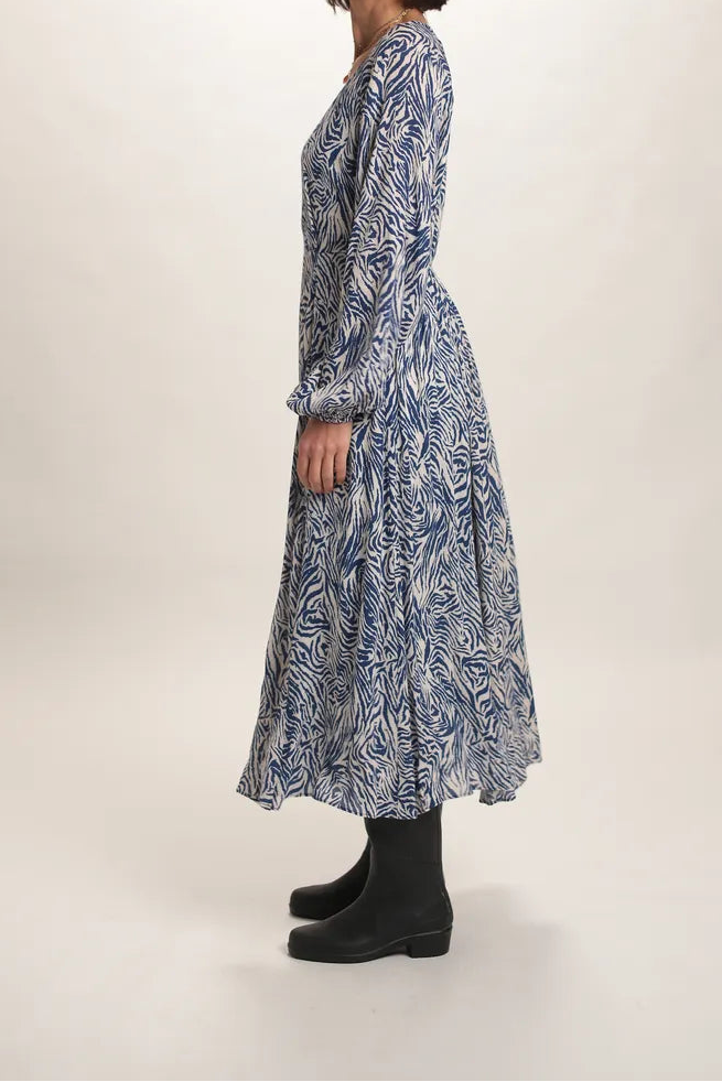 Robe longue Savane Bleu