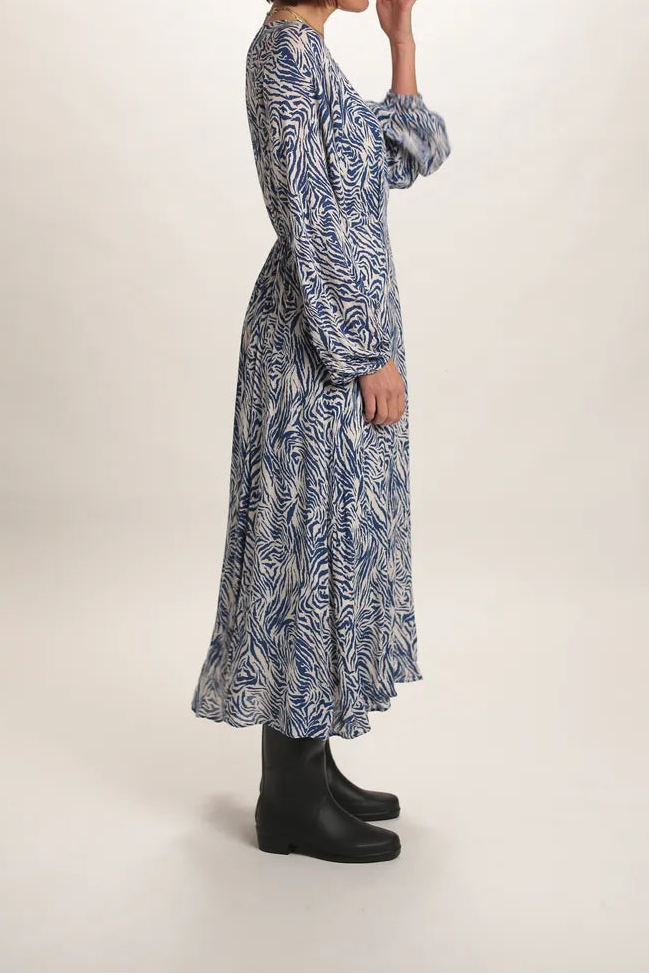 Robe longue Savane Bleu