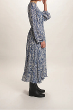 Robe longue Savane Bleu