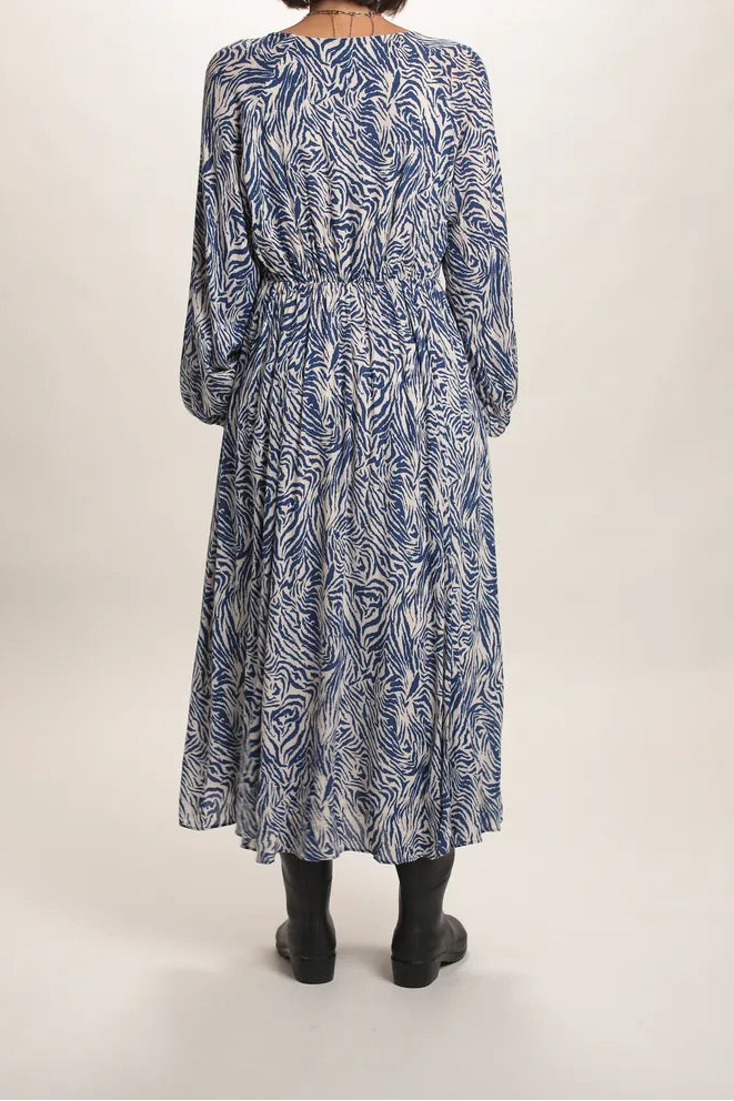 Robe longue Savane Bleu