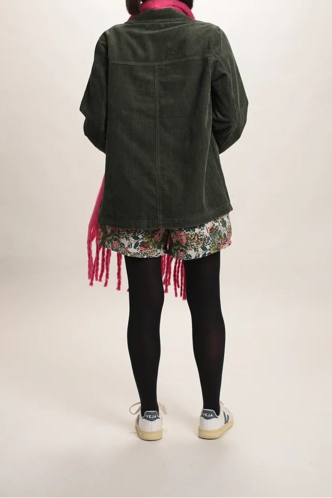 Veste Gina velours côtelé vert kaki