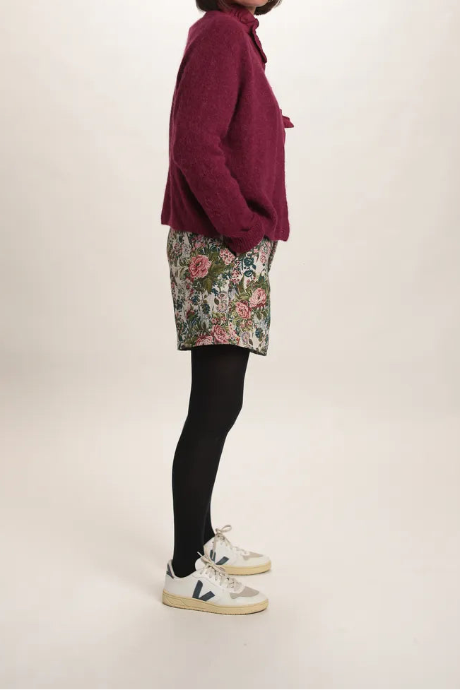 Gilet Alpaga bordeaux