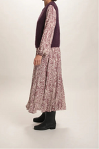 Gilet Chantal mohair prune