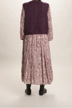 Gilet Chantal mohair prune