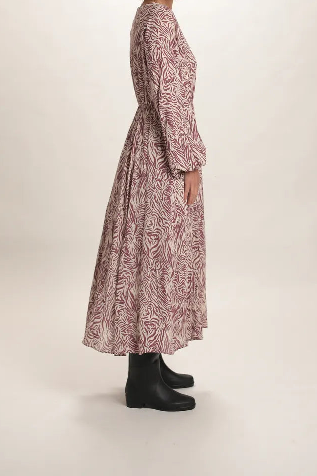 Robe longue Savane Rose