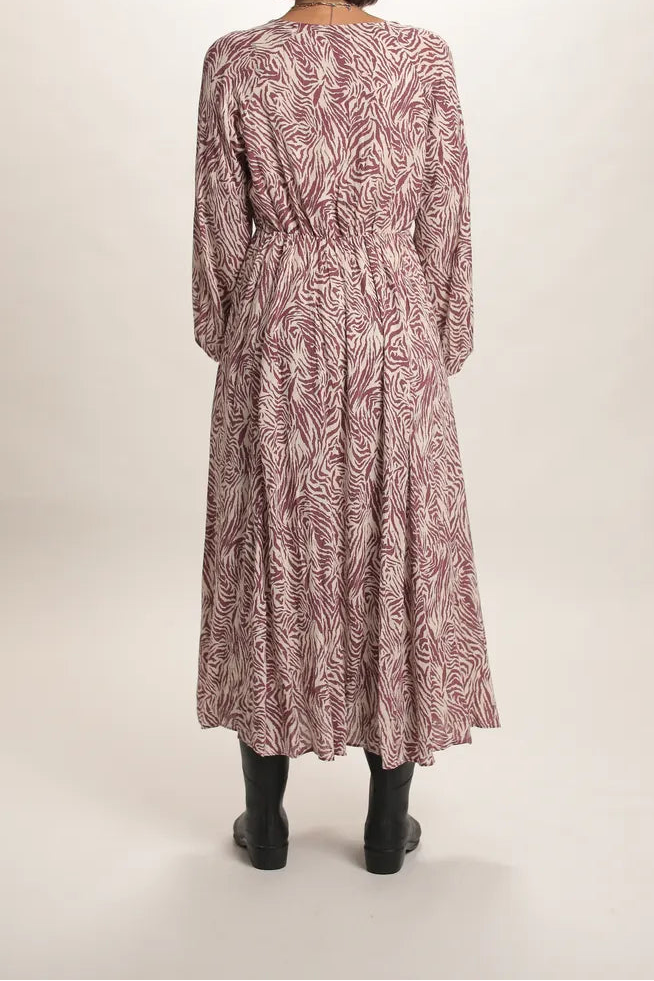 Robe longue Savane Rose