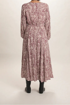 Robe longue Savane Rose