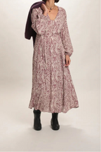 Robe longue Savane Rose