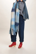 Pull Sacha cachemire bleu marine/gris