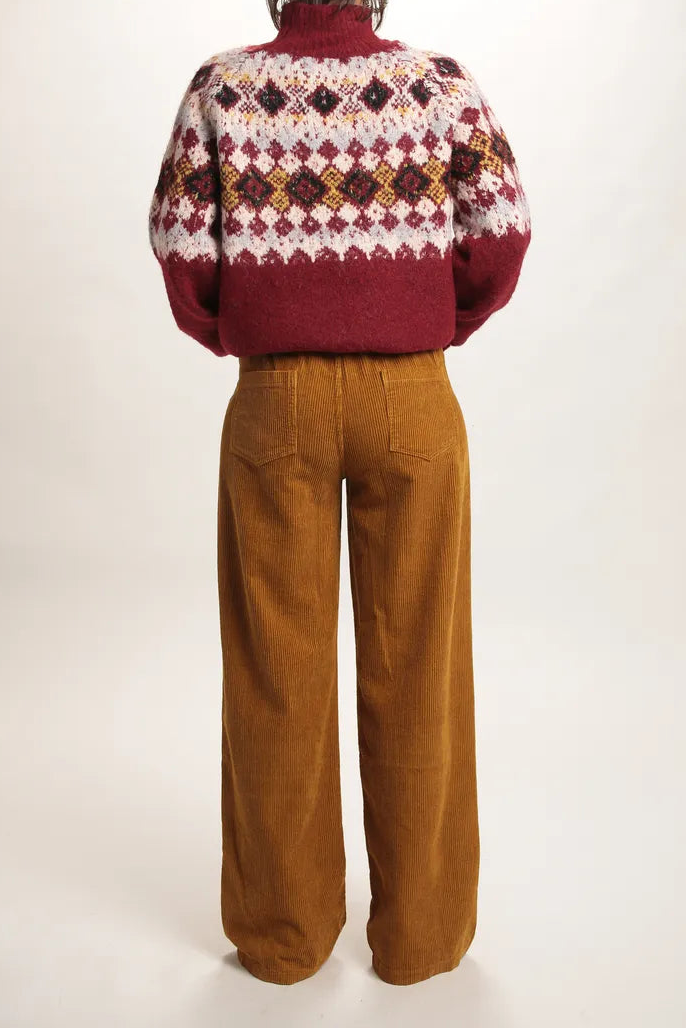 Pantalon Victor Velours côtelé Ocre