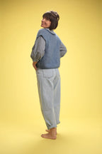 Gilet Grace Bleu Mohair