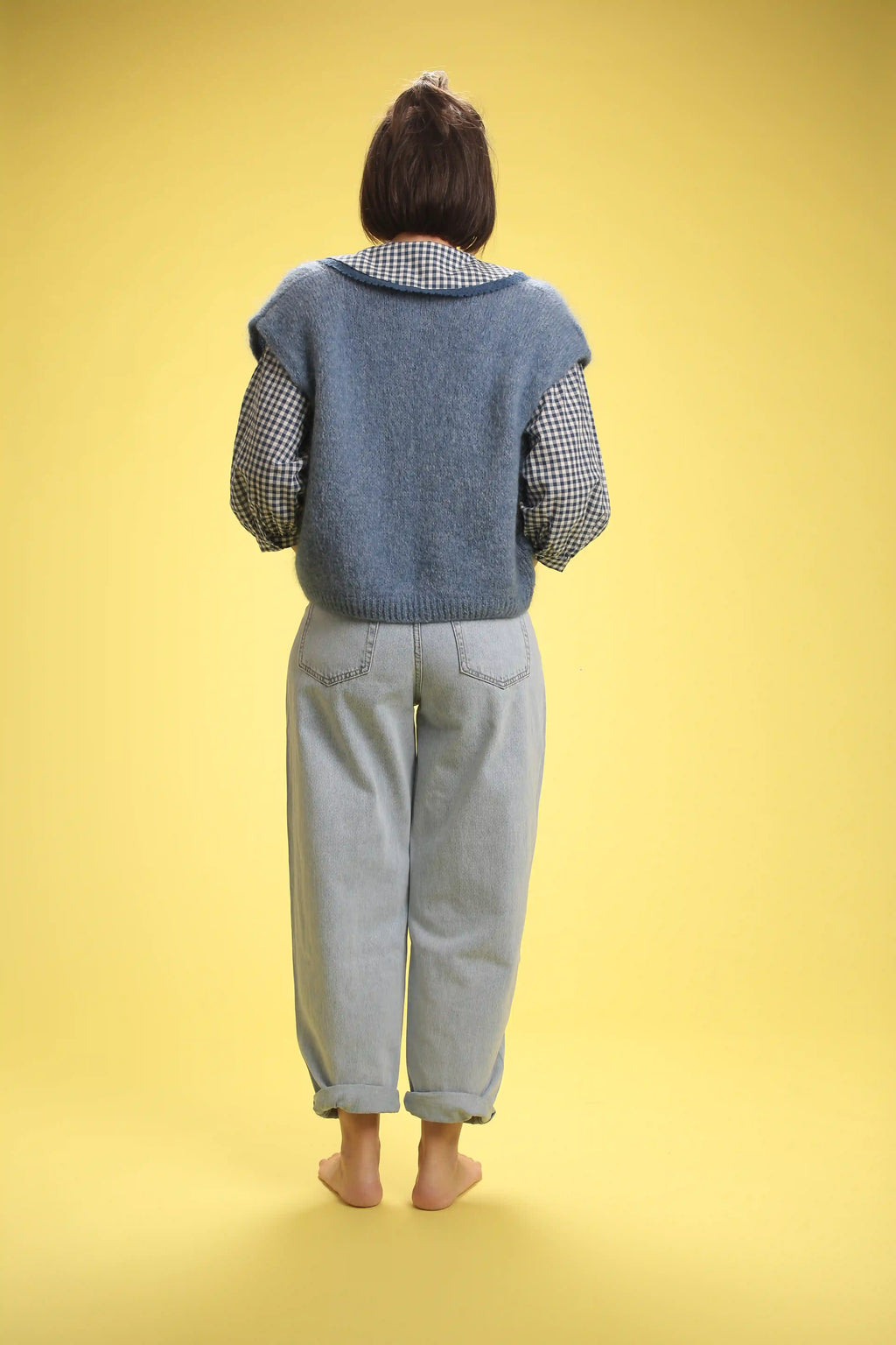 Gilet Grace Bleu Mohair