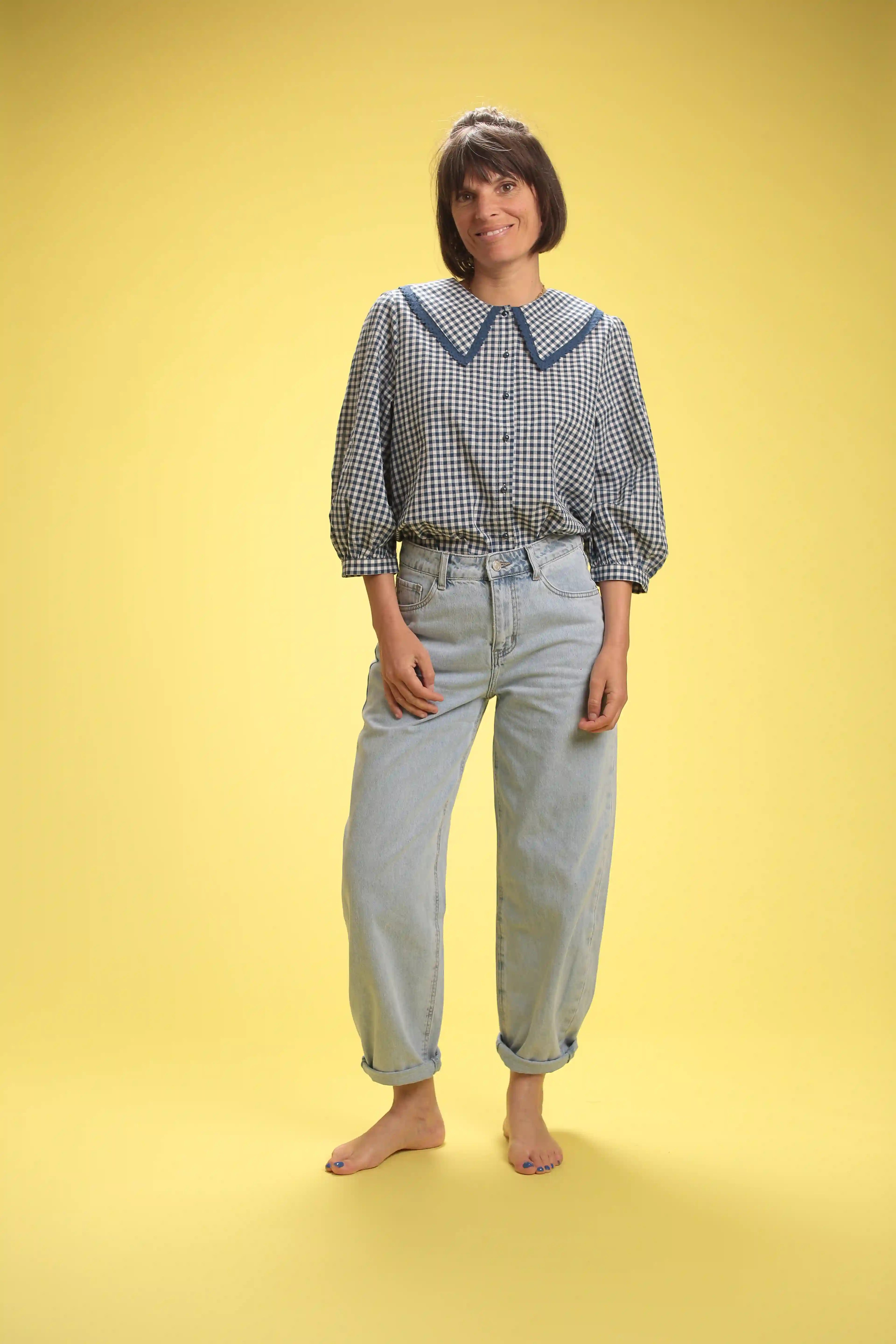 Chemisier Michaela Vichy Bleu