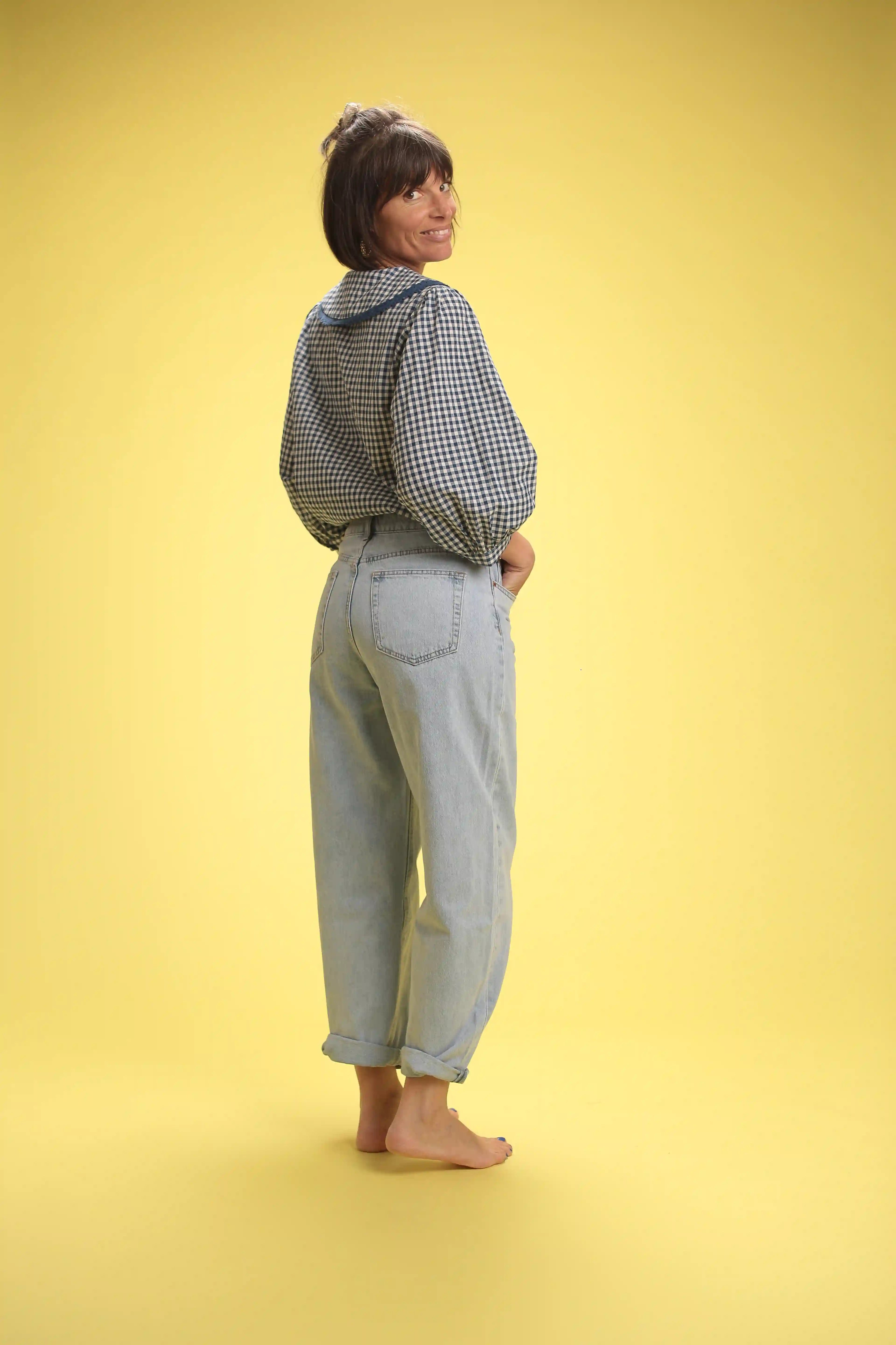 Chemisier Michaela Vichy Bleu