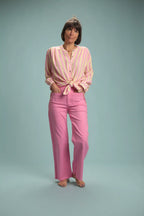 Chemise Candy Rayé Rose/jaune