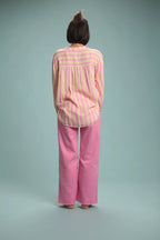 Chemise Candy Rayé Rose/jaune