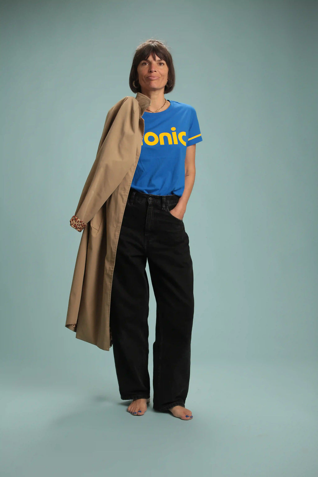 T-shirt Iconic Bleu/jaune
