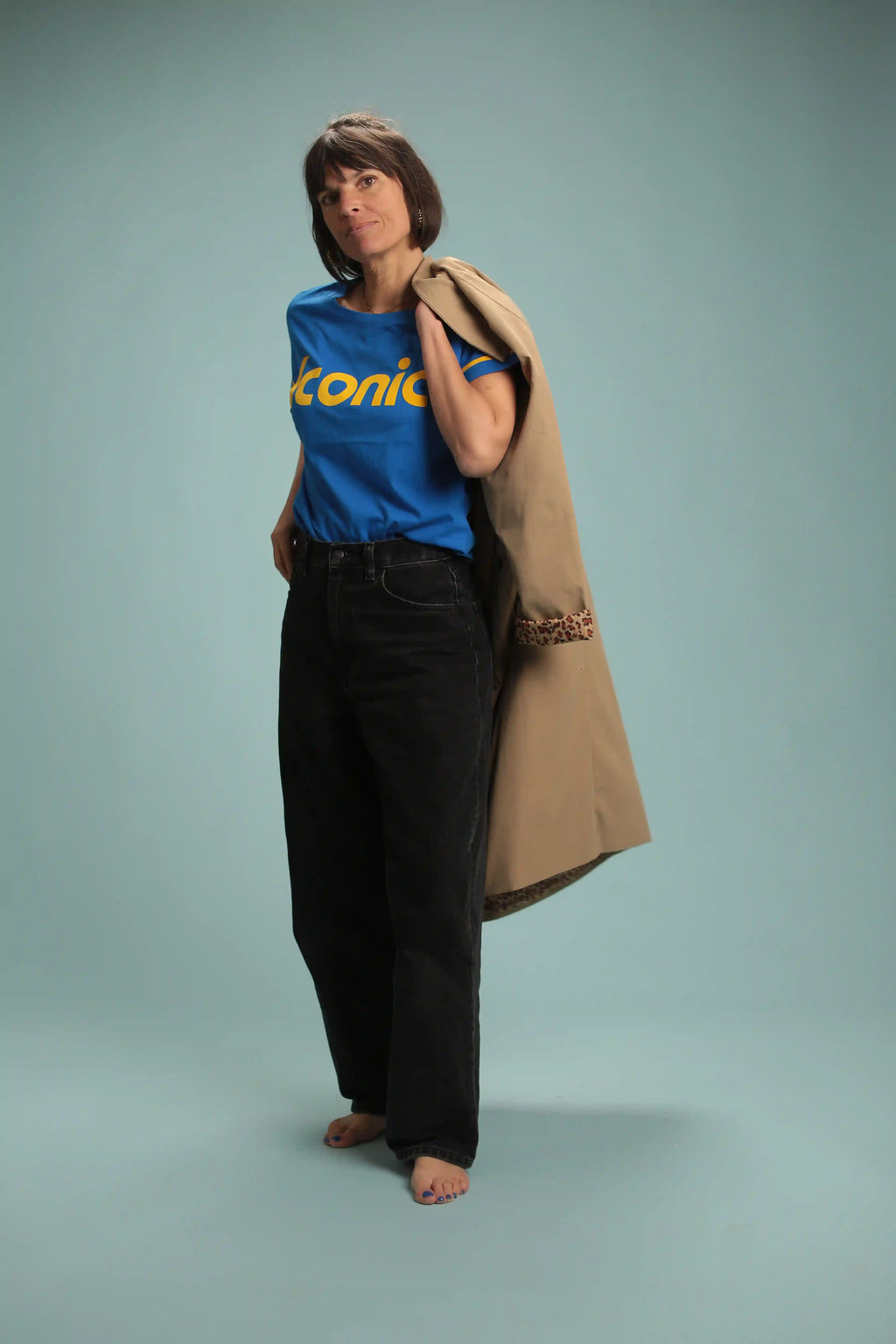 T-shirt Iconic Bleu/jaune