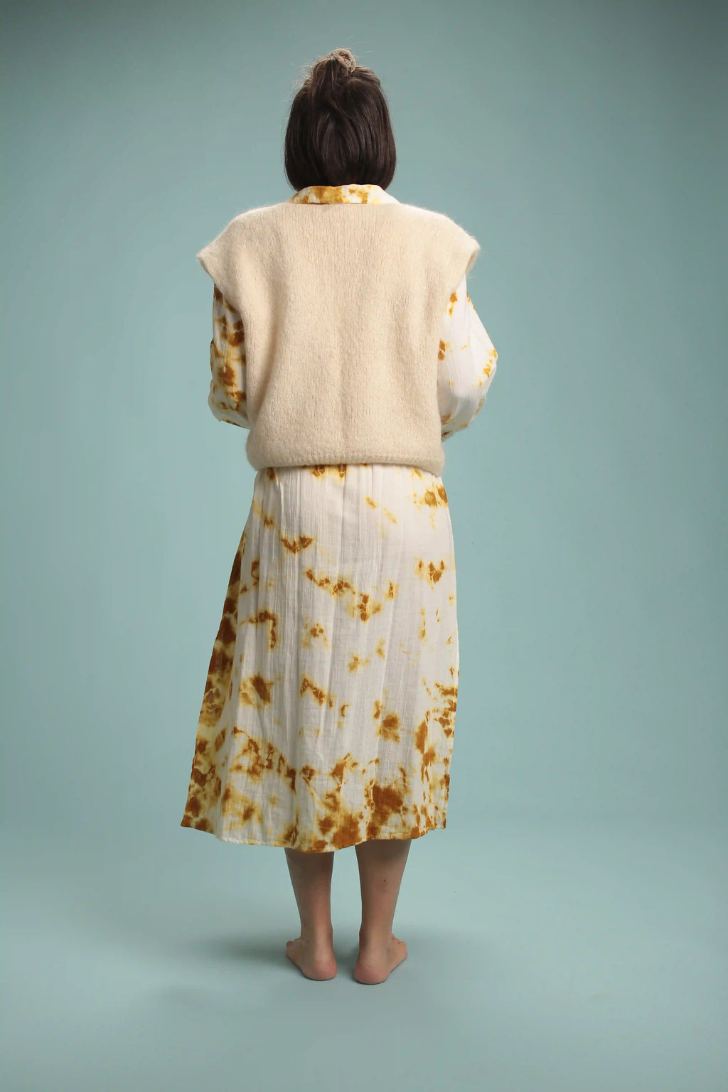Gilet Grace Ecru Mohair