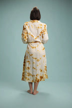 Robe Chennai blanc moutarde