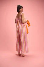 Combinaison Harlo Rose/blanc/orange