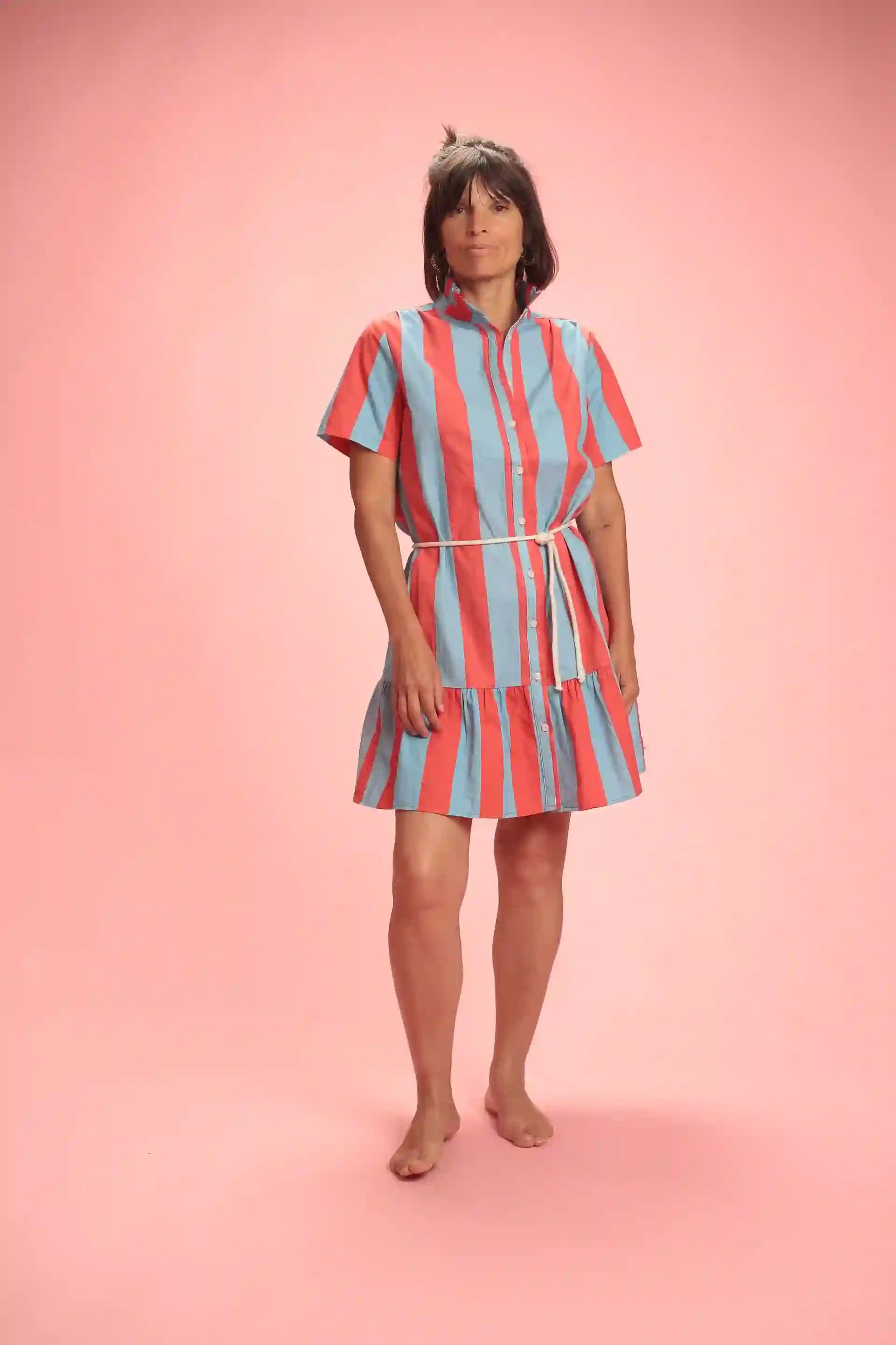 Robe Krusty manches courtes à volant
