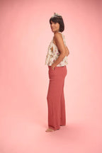 Top "bloom" coton volant fleuri