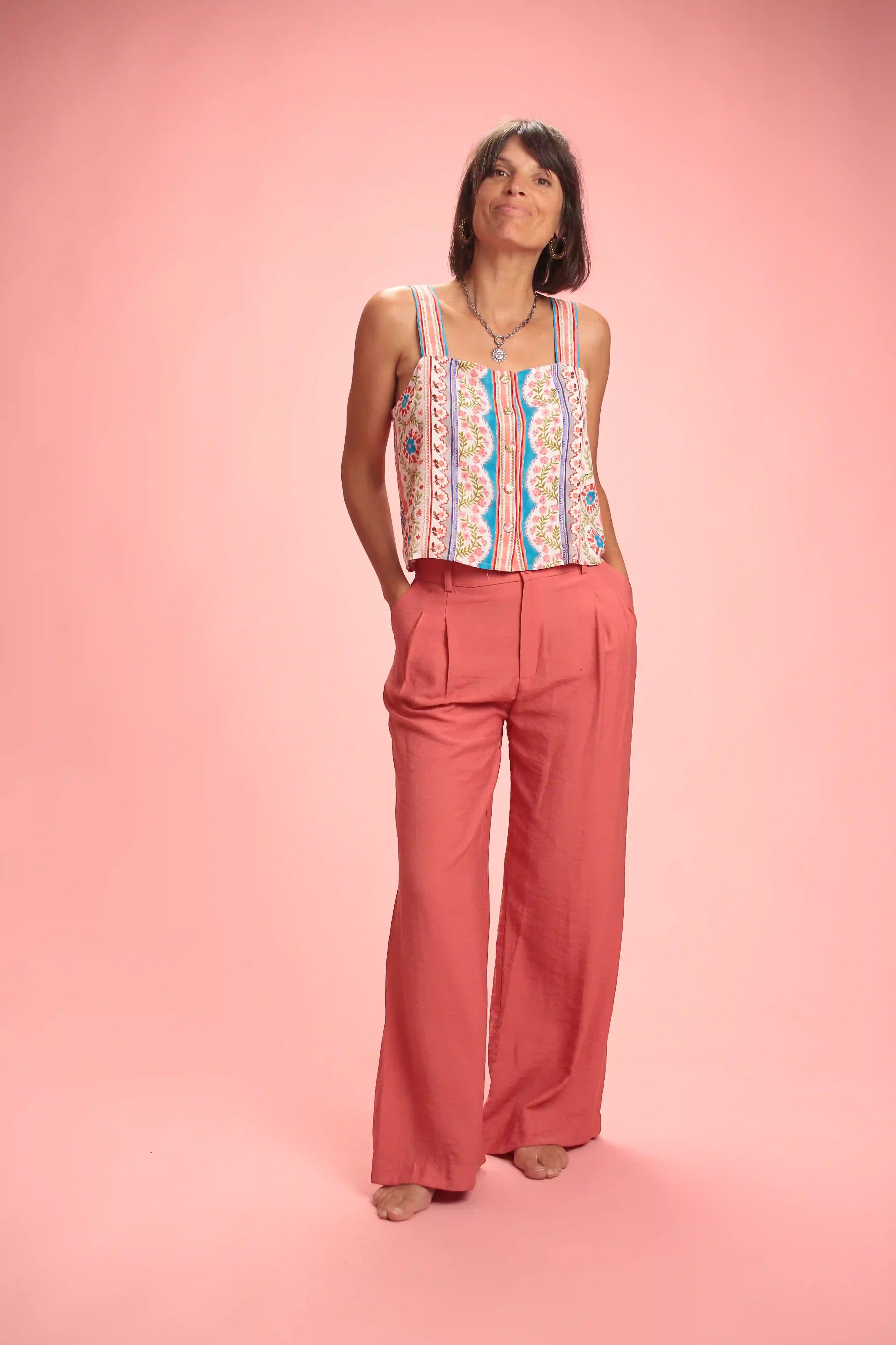 Pantalon Charles à pinces Viscose