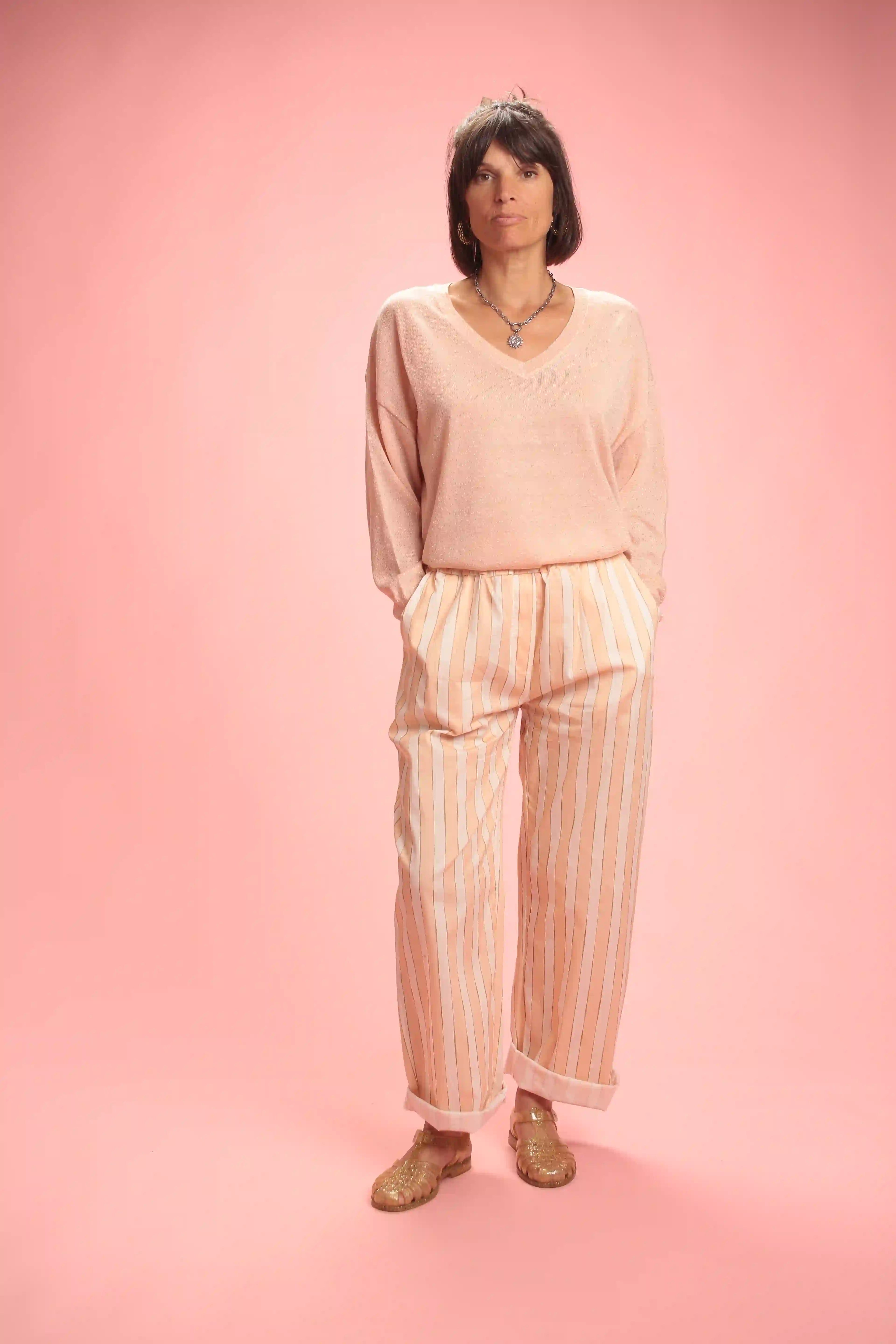 Pull Faby col en V