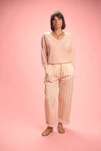 Pantalon Obey rayé