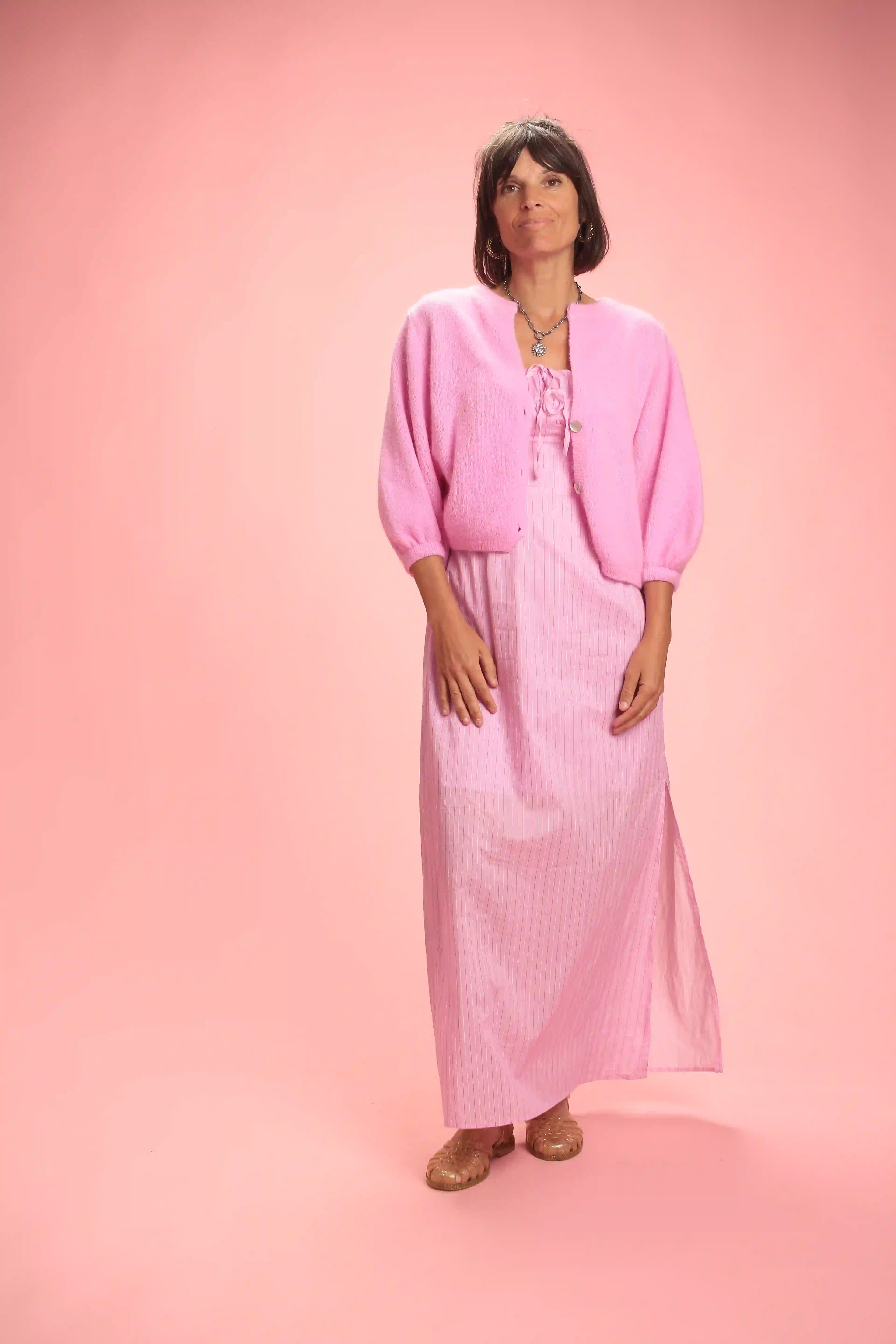 Gilet Chantal Rose