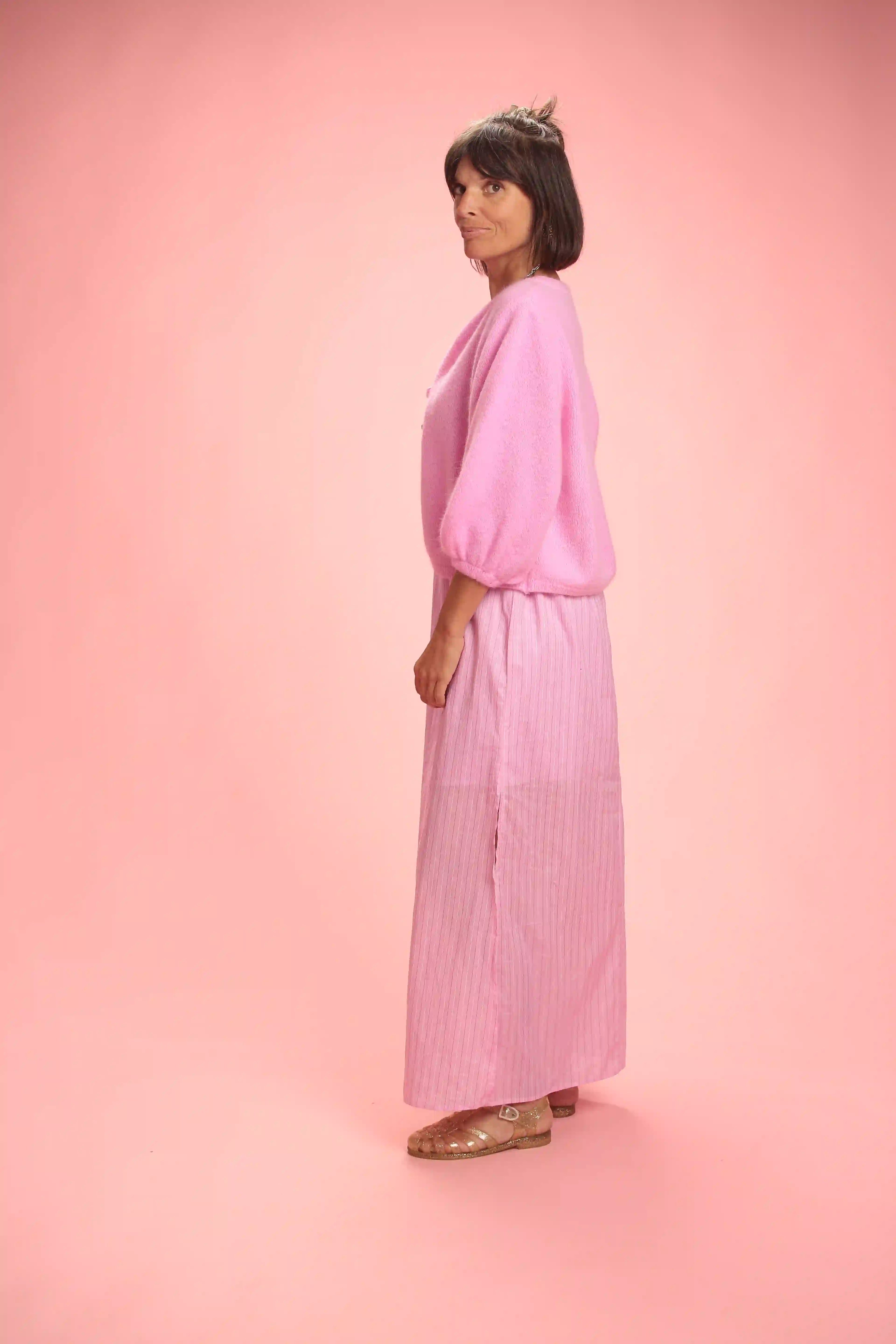 Gilet Chantal Rose