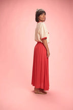 T-shirt Amour Club beige/rouge
