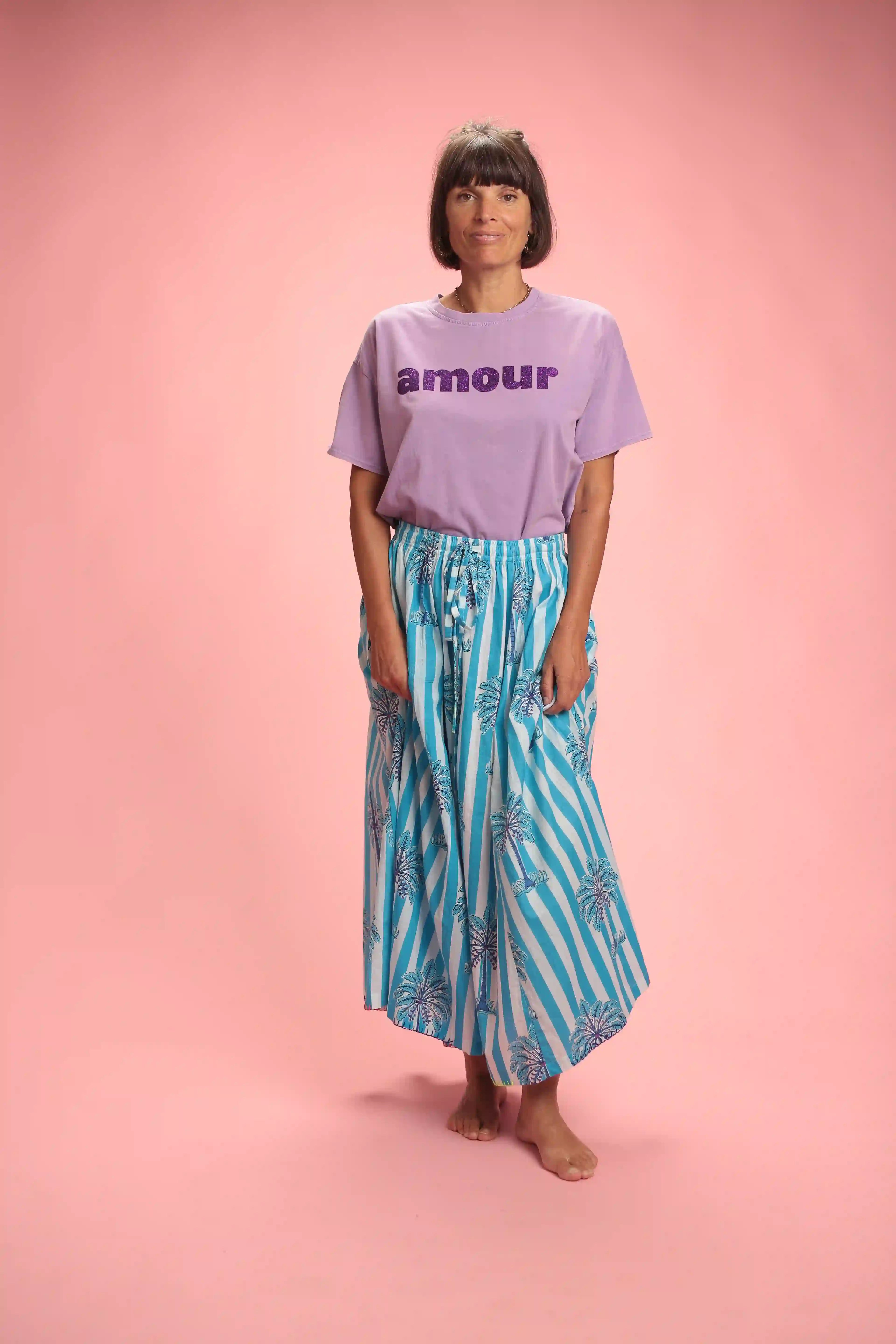 T-Shirt Amour Lila