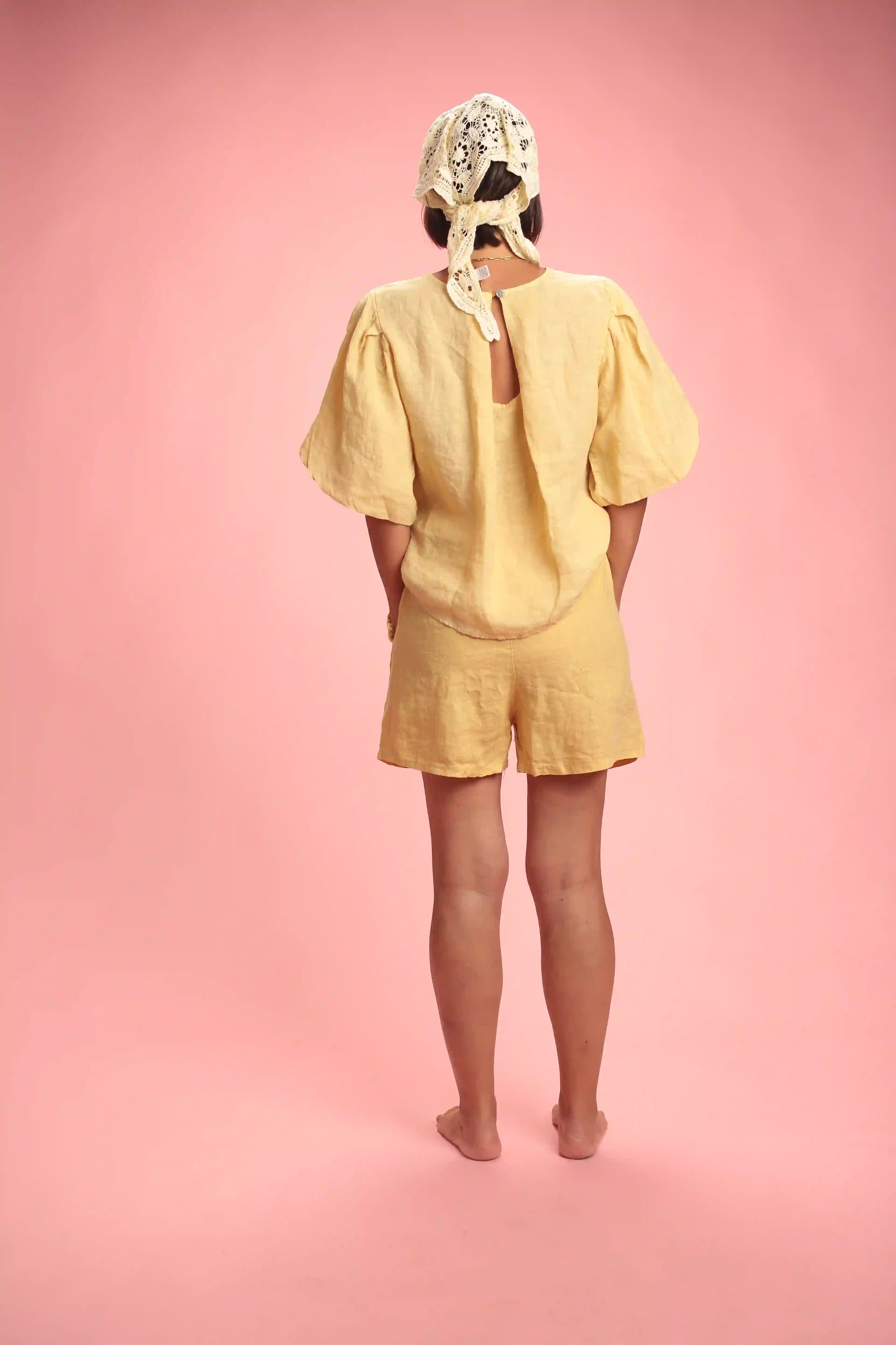 Blouse Burro lin Jaune