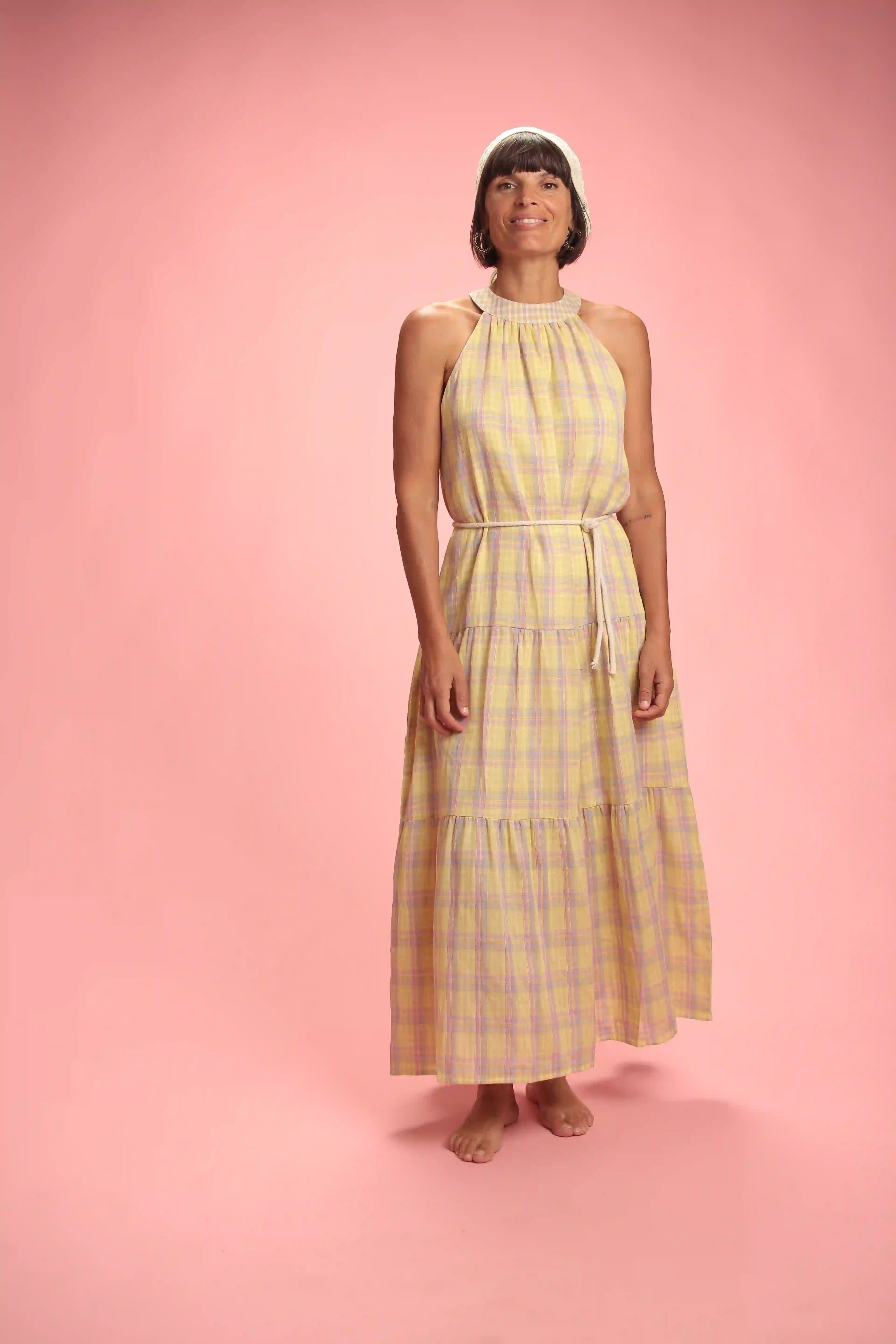 Robe Mary Coton jaune