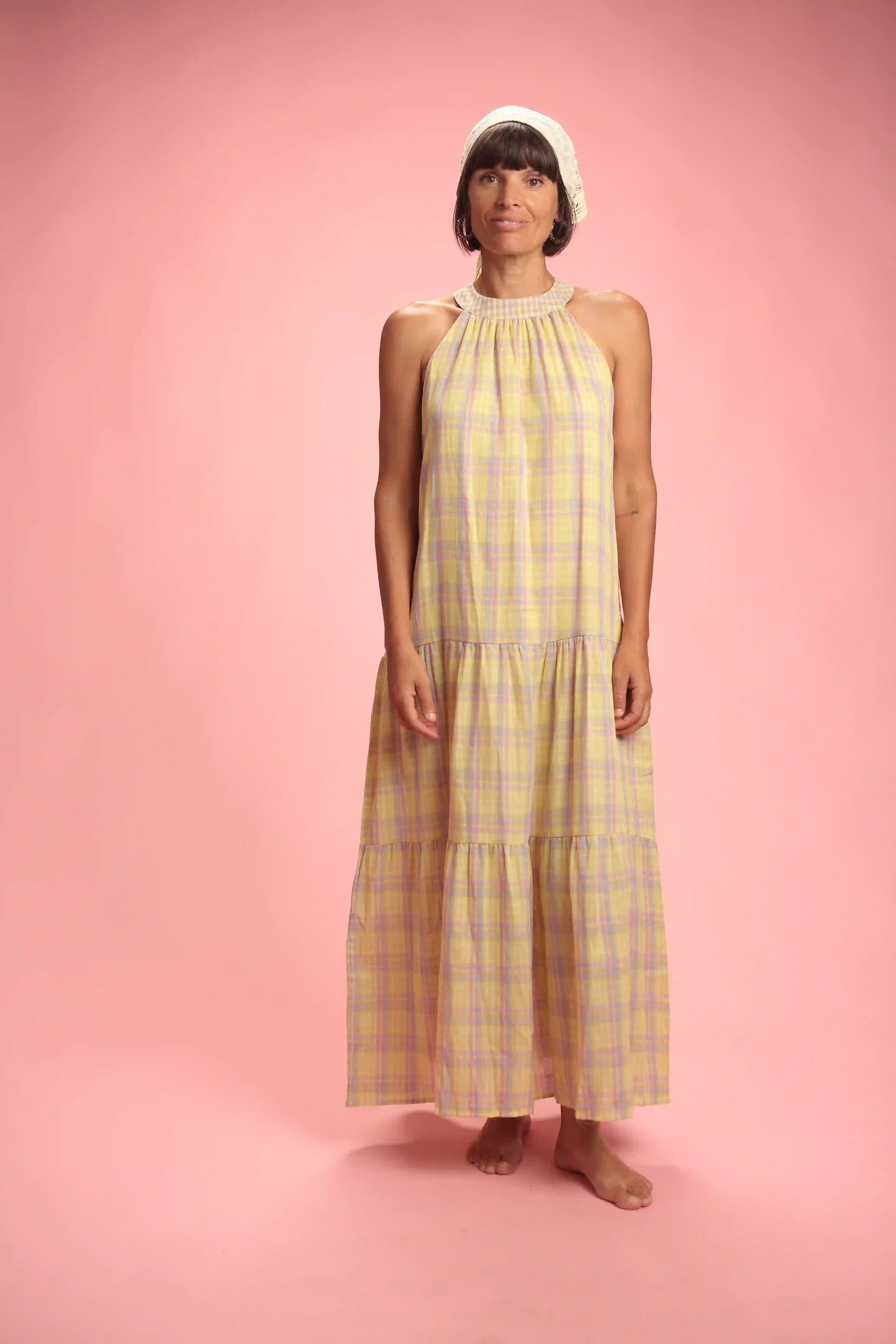 Robe Mary Coton jaune