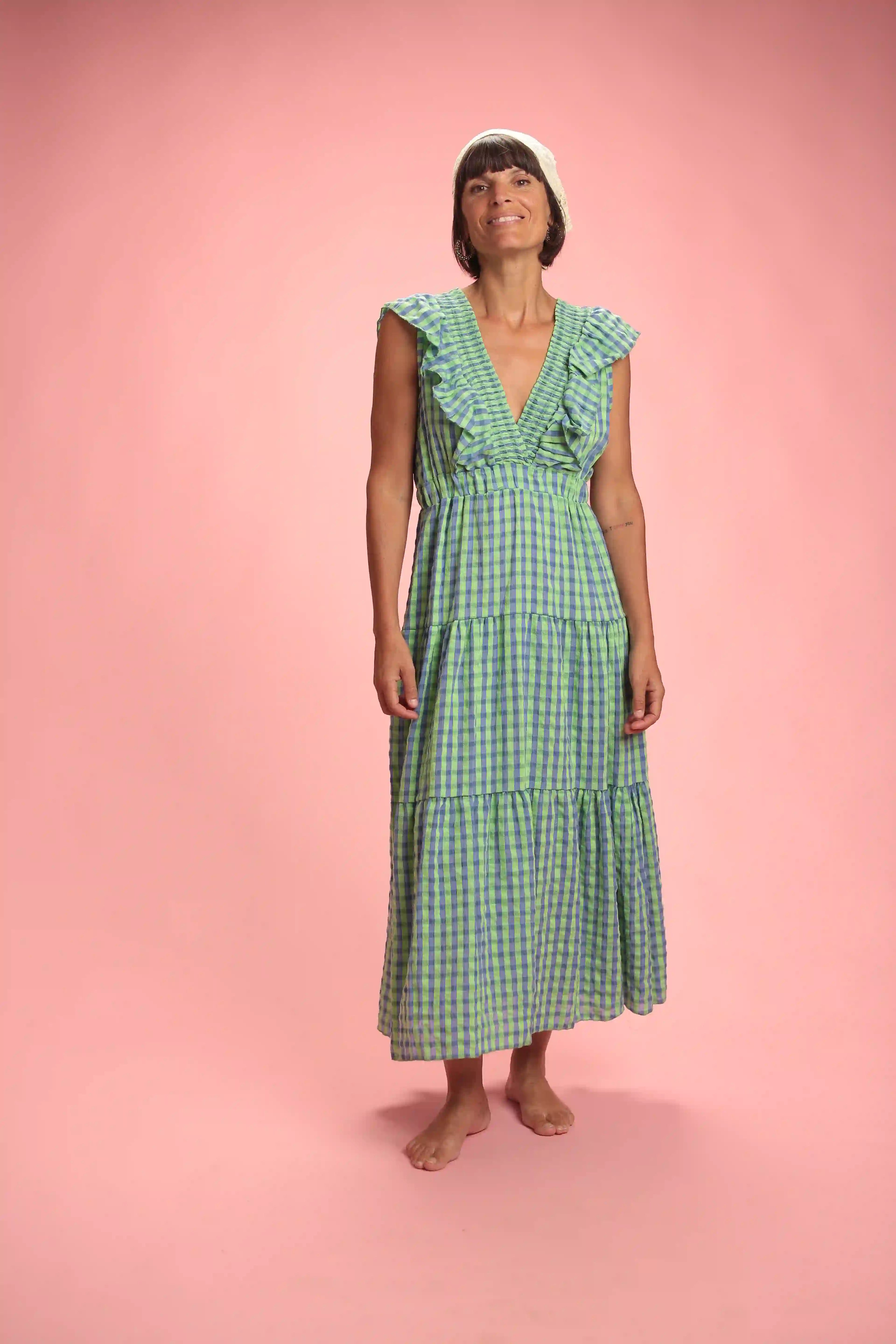 Robe Paola vert