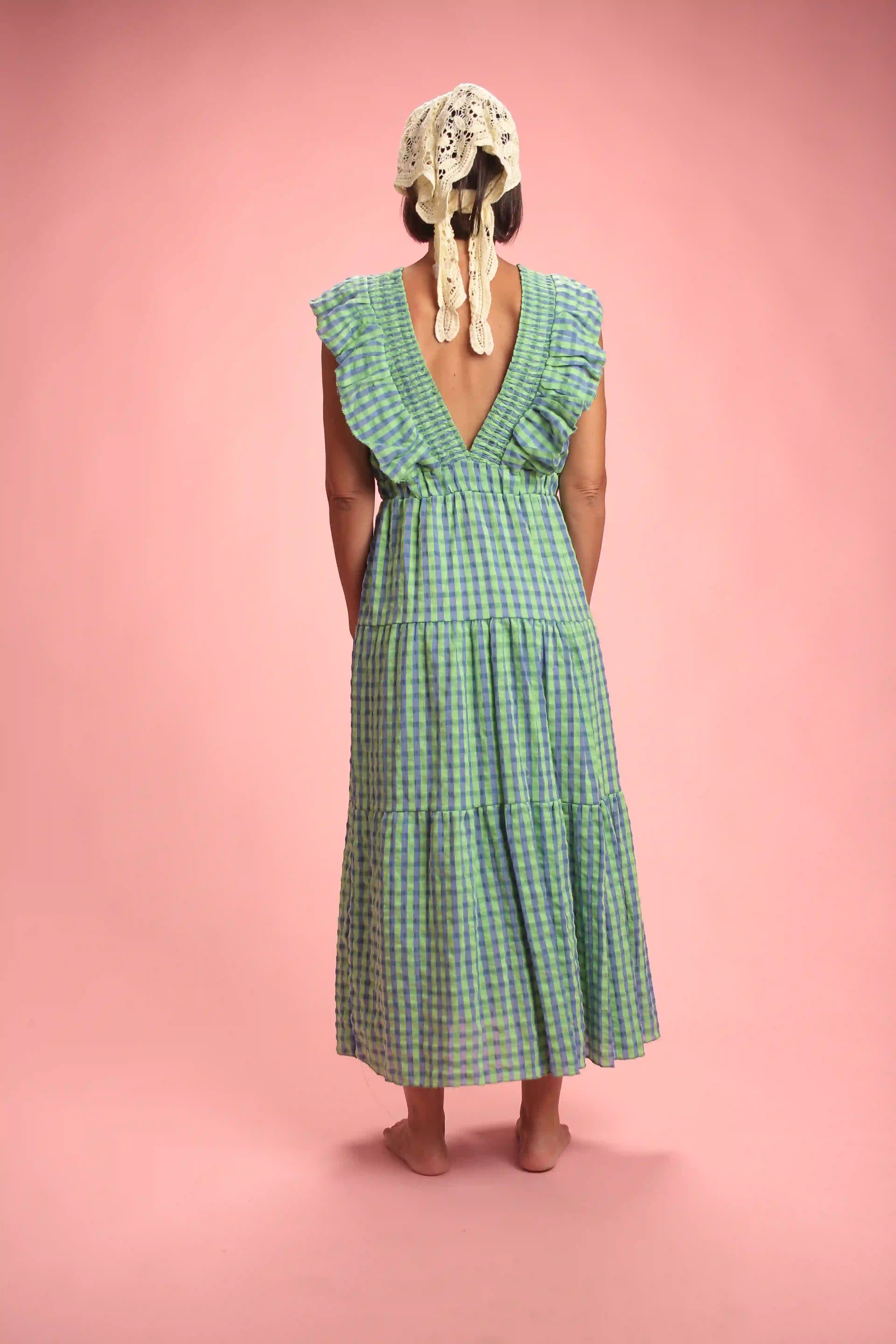 Robe Paola vert