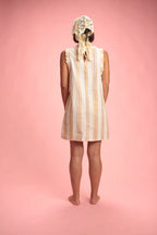 Robe Bloomy rayée Jaune/choco