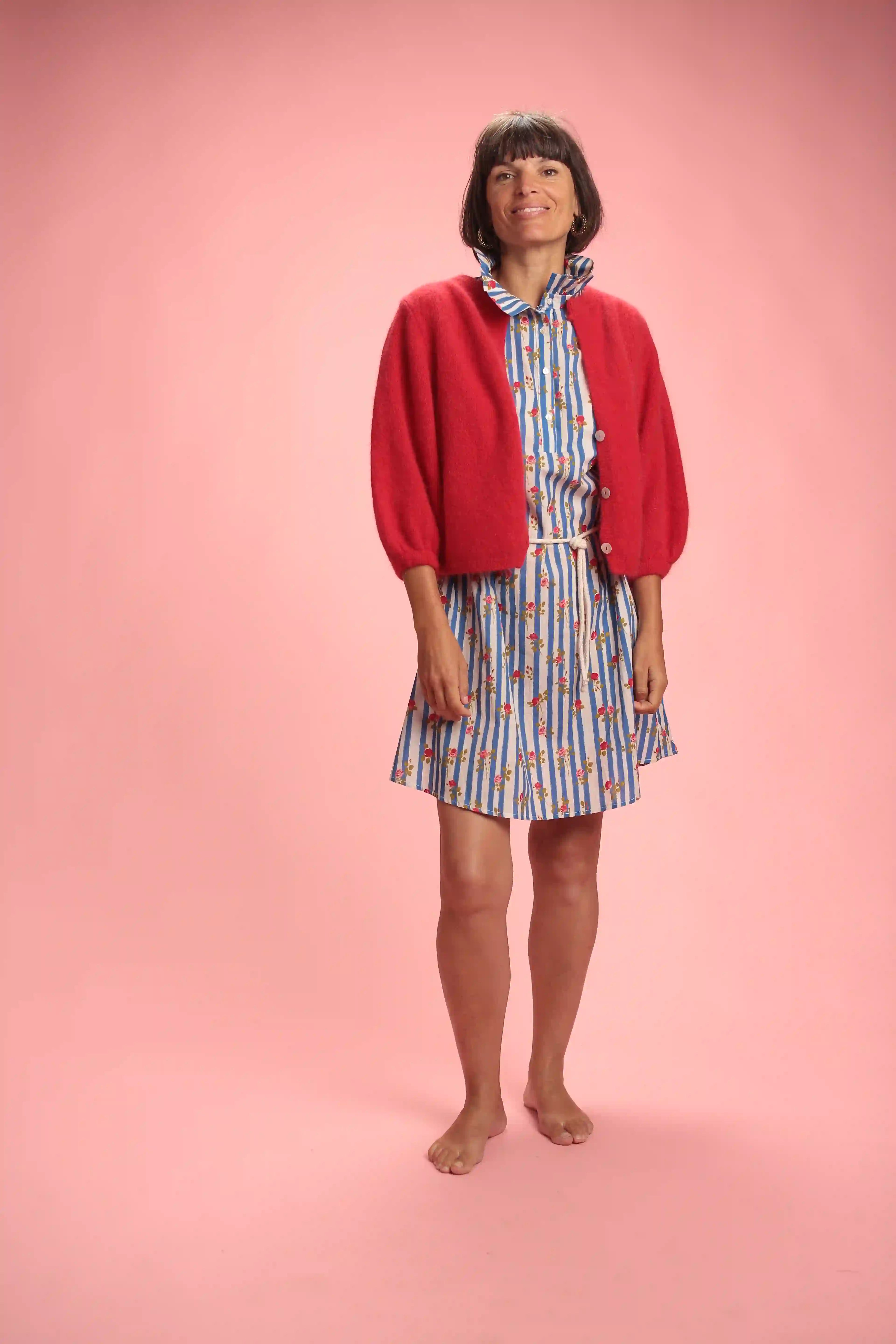 Robe Flora Rayée bleu