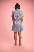 Robe Flora Rayée bleu