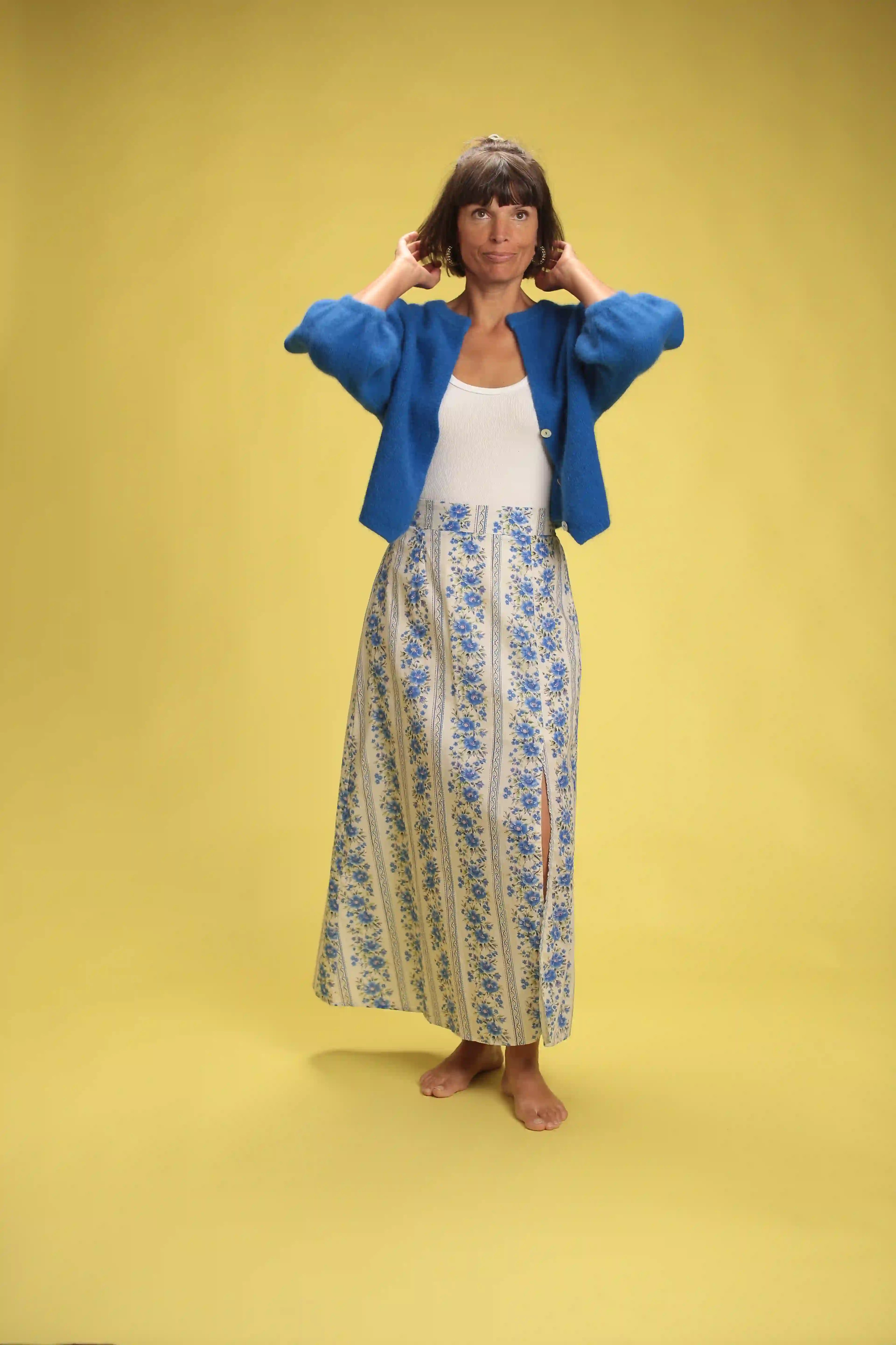 Gilet Justine bleu roi