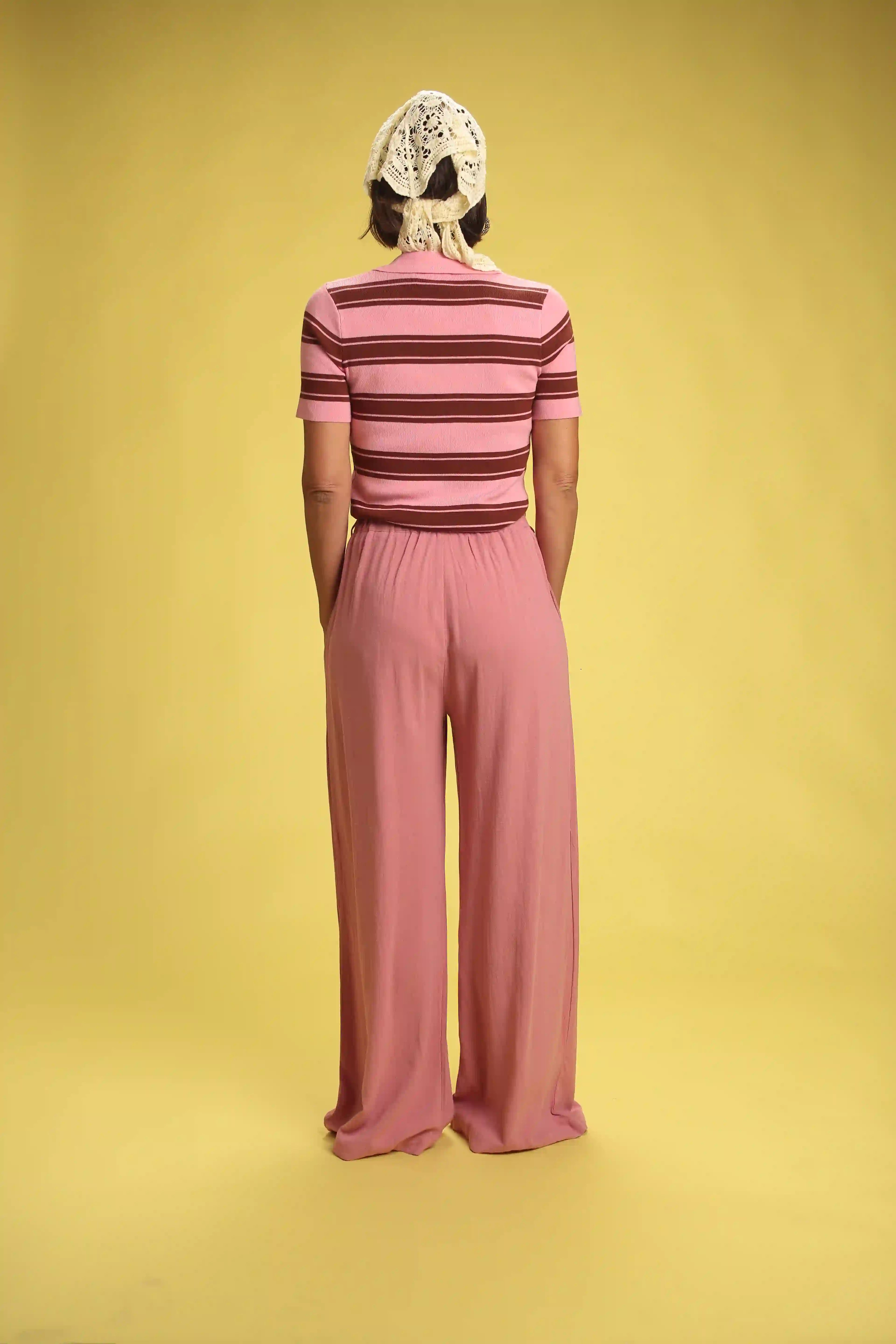 Pantalon Samy Vieux rose