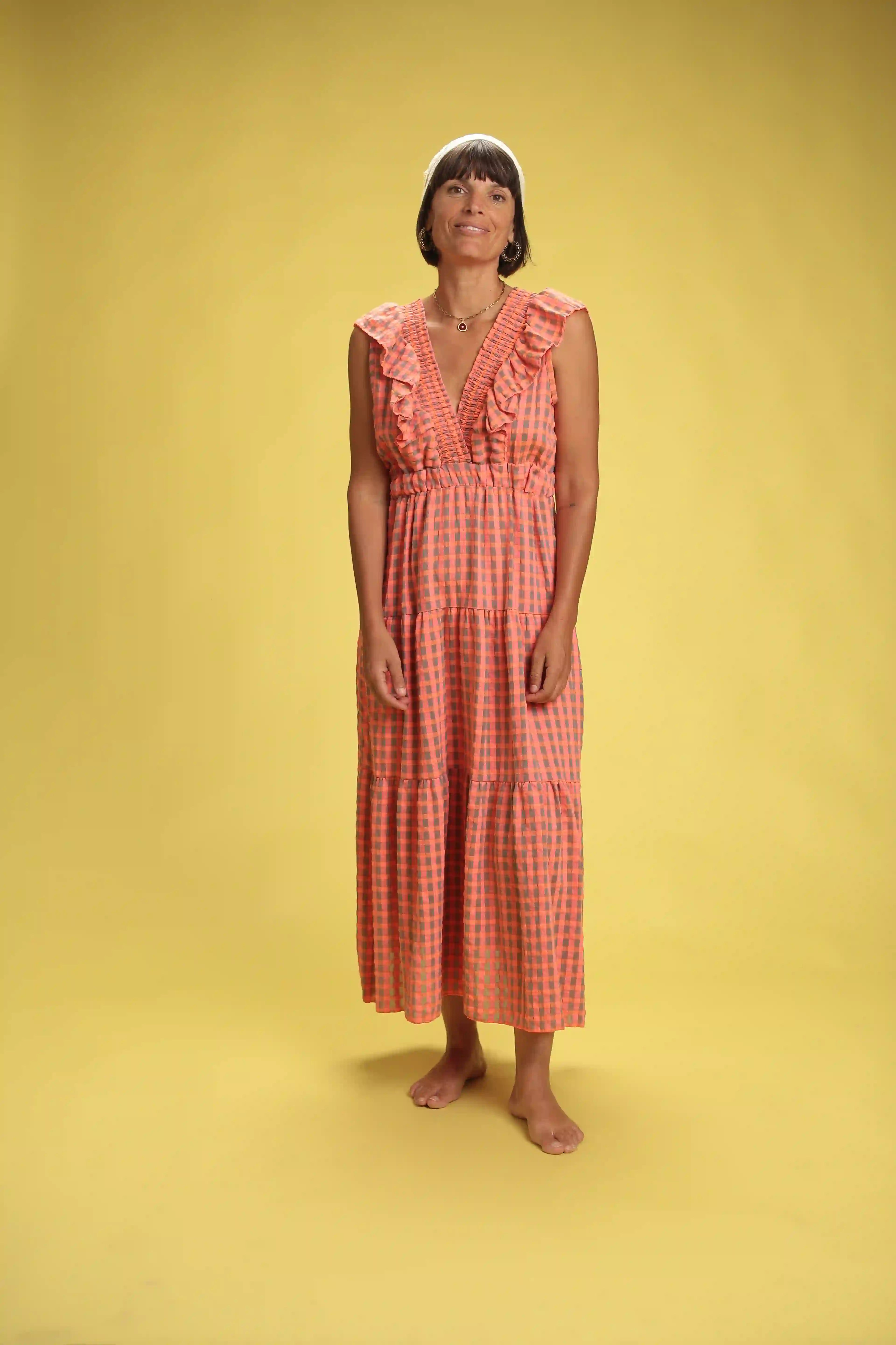Robe Paola Orange Fluo