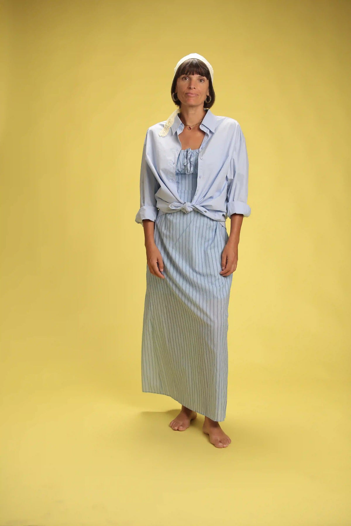 Chemise Boss bleu chambré