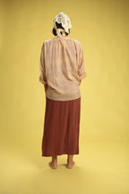 Chemise Caroline carreaux Beige