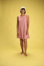 Robe Jackie trapèze Rose
